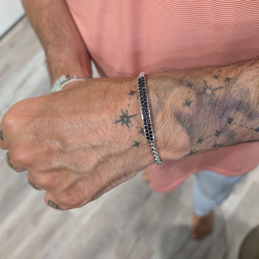 Effy Black and Silver Men's Bracelet